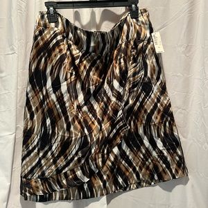 NWT Worthington skirt, size 14, multicolor (brown black tan) perfect for Fall 🍂